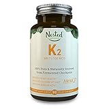 Vitamin K2 MK-7 - Natural MenaQ7 from Fermented Chickpeas - Supports Healthy Bones, Heart, Arteries & More - 3rd Party Tested to Guarantee Quality - Vegan Capsules, 100% Pure, Non-GMO