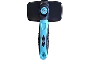 CHIRPY PETS Pet Grooming Dog & Cat Brush for Shedding, Effective for Long & Short Hair Pet Grooming Tool, Reduces Dogs and Cats Shedding Hair by More Than 95%, The Professional Deshedding Tool (Slicker)