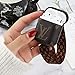 Fine Leather Airpods case Cover, Luxury Airpod case Cover, with Anti Loss Key Belt， Compatible Apple Airpod 1&2, Casefor Classic Logo Cute Luxury Shockproof Airpods