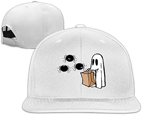 Funny Halloween Ghost Baseball Cap Men Women Snapback White