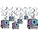 40th Celebration Value Pack Hanging Swirl Decorations, Birthday