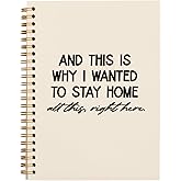 hold fizz Funny Office Gifts Notebook Journal, Gag Fun Gifts for Coworker Employee Colleague Boss Adults Friends, Stay Home, Sarcastic Gift for Women Men, Spiral Notebook 5.5 x 8.3