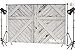 LB 7x5ft Vinyl Rustic Backdrop Vintage Barn Door Wooden Plank Backdrops for Photography Newborn Baby Shower Birthday Party Cake Table Banner Photo Booth