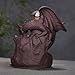 OTOFY Handmade Ceramic Incense Holder, Backflow Incense Burner Figurine Incense Cone Holders Home Decor Gift Decorations Statue Ornaments (Fly Dragon)