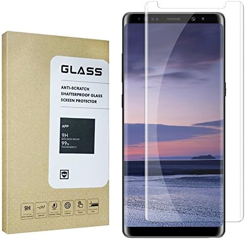 2 pack Galaxy Note 8 Screen Protector, [Anti-Bubble] [9H Hardness][HD Clear][Anti-Scratch] Glass Screen Protector for Samsung Galaxy Note 8