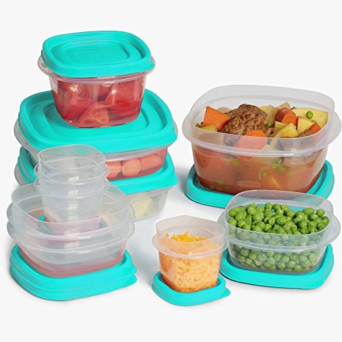 Rubbermaid Easy Find Lid 24-Piece Food Storage Container Set, Blue