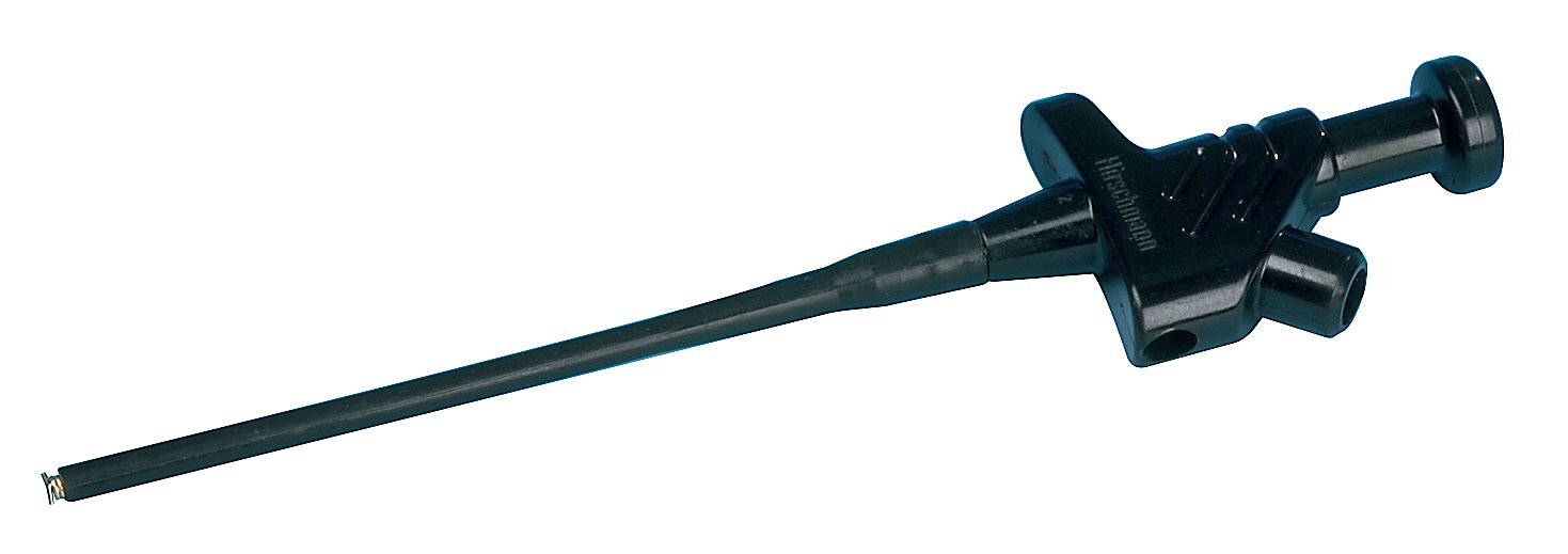 SKS Hirschmann 930113100 KLEPS 30 Fine Grip Clamp Plug Connection 4 mm CAT I Black