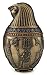 Egyptian Horus Canopic Jar Pet Burial Urn Falcon