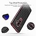 Caseology Parallax for Galaxy S9 Plus Case (2018) - Award Winning Design - Black/Burgundy