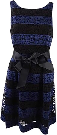 petite blue lace dress