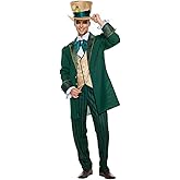 FantastCostumes Men's The Hatter Costume Mad Tea Party Halloween Cosplay with Top Hat