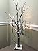 Perfect Life Ideas 24 Inch Snow Covered Lighted Tree - Multiple Uses - Baby Night Light Lamp - Jewelry Tree - Table Top Décor Home Centerpiece Weddings Parties - BO Portable - No Cords Outlets Needed