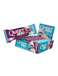 Quest Nutrition Hero Protein Bar, Blueberry Cobbler, 10 Count