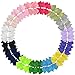30pcs Toddler Girls Ribbon Bows for Hair 4.5 Inch Hair Bows Clips