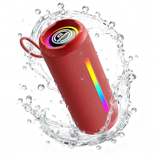 Portable Waterproof Bluetooth Speaker 30W Stereo Sound Red