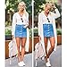 USGreatgorgeous Women's Juniors Cute Button Down Denim Mini Skirt Short Pencil Jean Skirt (M, Dark Blue)