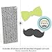 Dashing Little Man Mustache Paper Straw Decor - Baby Shower or Birthday Party Striped Decorative Straws - Set of 24