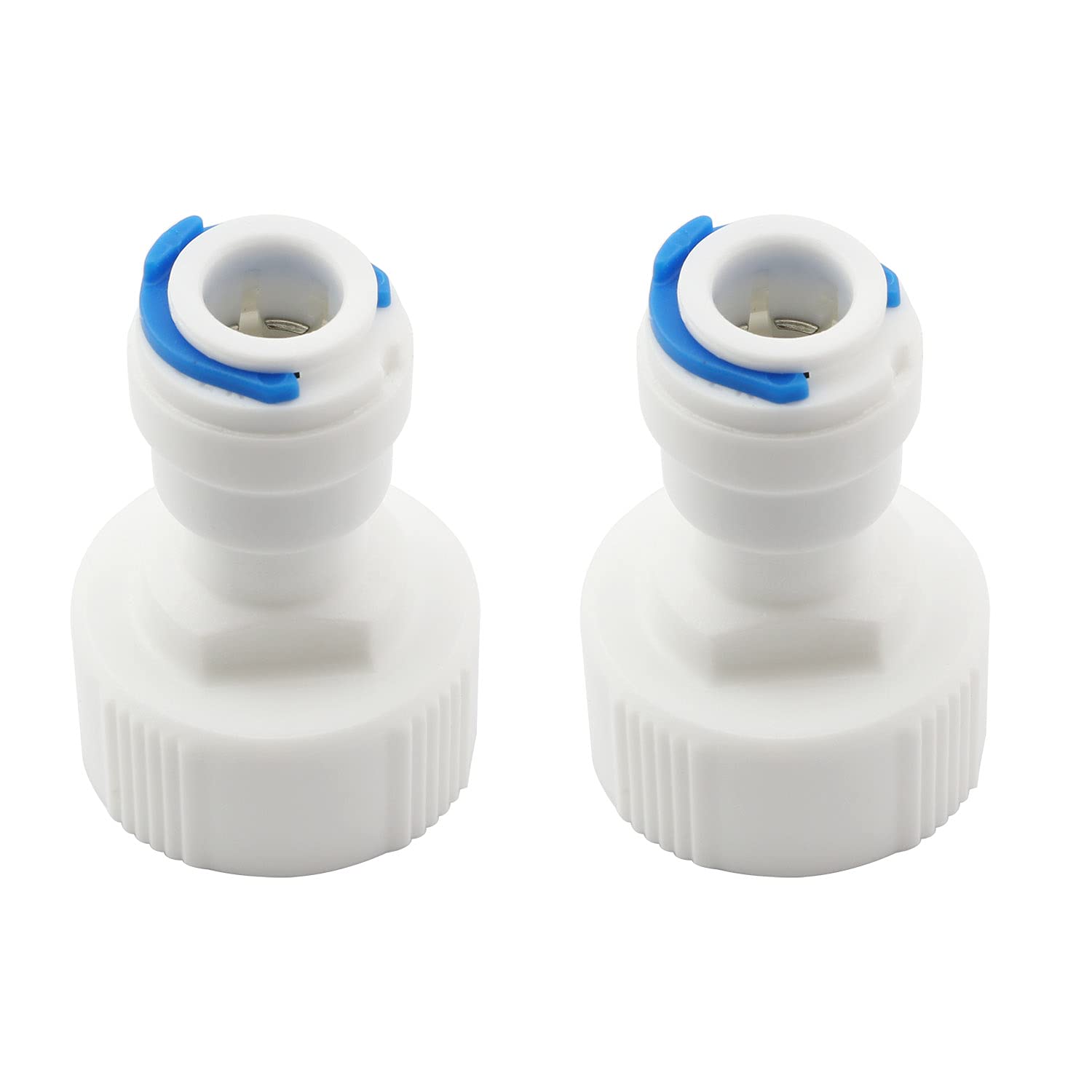 Photo 1 of 2pcs Straight NPT Thread Adapter 25mm to 9.5mm Tube OD Push Fit Quick Connect Plastic RO Fittings Water Purifier Accessories