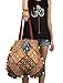 TribeAzure Gold Beaded Embroidered Handmade Shoulder Tote Bag Boho Handbag Comfortable Pom Tassel Tribal