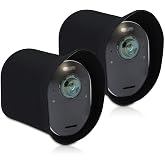 kwmobile Silicone Cover for Arlo Ultra/Arlo Pro 3 / Pro 4 Cover - TPU Protective Camera Skin with Sun Shield - Weather-Resistant - Black