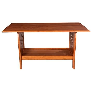 Woodness Tulip Coffee Table (Matte Finish, Dark Oak)