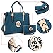Dasein Frame Tote Top Handle Handbags Designer Satchel Leather Briefcase Shoulder Bags Purses