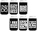 Funny Can Coolie Gift Bundle Funny Sayings Joke Gag Gifts 6 Pack Can Coolie Drink Coolers Coolies Set #1