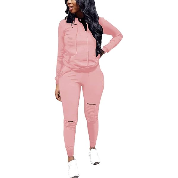 Nimsruc Two Piece Outfits Women Casual Jogging Suit Sweatsuits Sets P 101688254