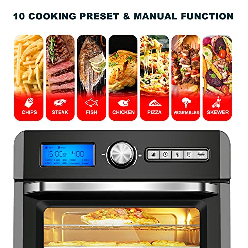 Air Fryer Toaster Oven, Bonsenkitchen 19 QT Convection Airfryer