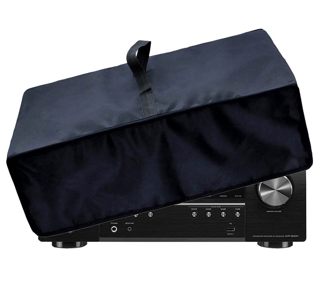 Wanty Black Antistatic Water-proof Dust-proof Nylon Fabric Printer Cover Case Protector for Yamaha R-S202BL/R-S500BL/R-N301BL/RX-V681BL Stereo Receiver/OPPO UDPSony STR-DH540/STR-DH100 Stereo Receiver