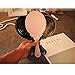 Yangshine Handheld Mirror with Handle, Makeup Compact Travel Hand Mirrors Mini Vintage Make Up Hand Held Mirror Oval Purse Packet Mirror for Women Girls