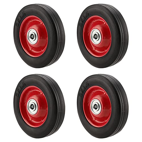 thumbnail image 2 of CALHAWK Solid Hard Rubber Dolly Tire – 5/8" Axle Hole, Choose 6", 8", Or 10" 2 of 5