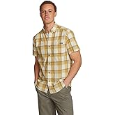 Eddie Bauer Mens Pack It Tech Seersucker Short-Sleeve Shirt
