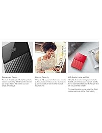 WD 1TB negro USB 3.0 Disco duro externo portátil My Passport (wdbynn0010bbk-wesn) (Refurbished Certificado)