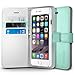 Spigen Wallet S iPhone 6 Case with Foldable Cover and Kickstand Feature for iPhone 6S / iPhone 6 - Mint