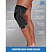 Zensah Compression Knee Sleeve, Heather Grey, Large/X-Large