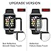 Apple Watch Screen Protector 42mm, [2 - Pack] Tempered Glass Full Coverage Scratch Resistant Waterproof Tempered Glass Film for Apple iWatch 42mm Series 1/2/3