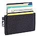 Slim Minimalist Wallet Card Holder - Men's Small Thin Front Pocket Wallet by K.So. (Slimz Black)