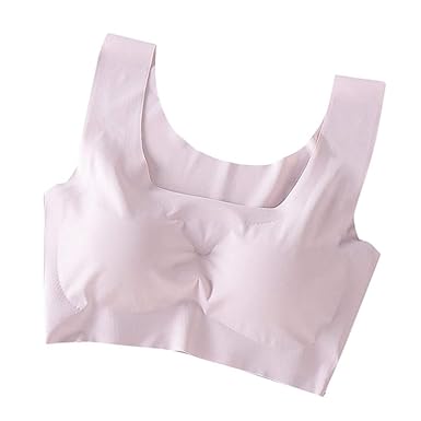 YEARNLY Damen Sport BH, Bequem Frauen Bustier, Push Up und Ohne Bügel,Nahtlose Unterwäsche, Bequem und atmungsaktiv 1er Pack