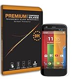 MOTO G SCREEN PROTECTOR, NUE DESIGNS TM [Motorola Moto G] - 9h Hardness Premium Tempered Glass Screen Protector Real Explosion-Proof/Anti-Scratch/Anti-Shatter/Oleophobic Coating/Ultra Clear [1-Pack]