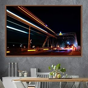 signwin Framed Canvas Wall Art Light Exposure Colorful...