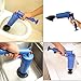 Air Power Drain Blaster Gun,Toilet Plunger,High Pressure Powerful Manual Sink Plunger Opener Cleaner Pump,Suitable for Bath Toilets,Bathroom,Shower,Kitchen Clogged Pipe Bathtub(Blue)