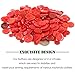 Keadic 1000PCS Buttons Favorite Findings Basic Resin 2 and 4 Holes for DIY Crafts Sewing Christmas Party Decorations (Deep Red)