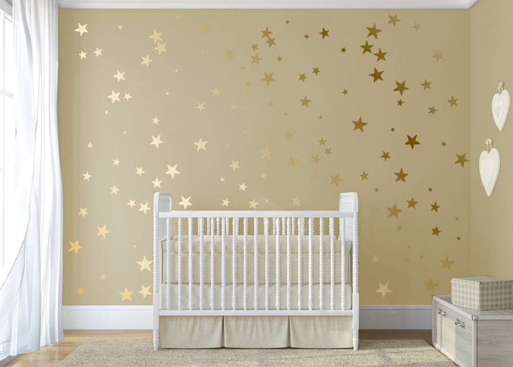 60 Etoiles A Coller Noir Argente Dore Sticker Mural Ciel Etoile Decoration Murale Autocollant Decoratif Pour Chambre Bebe Chambre Couloir Meubles Salon Wandsticker4u A E Bricolage Peintures Outils Et Traitement Des Murs