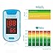 HJK Fingertip Pulse Oximeter Portable Digital Blood Oxygen and Pulse Sensor Meter SPO2 Pulse oximeter hylogy Blood Oxygen Saturation Monitor for Adults Child with Batteries and Lanyard Navy Blue