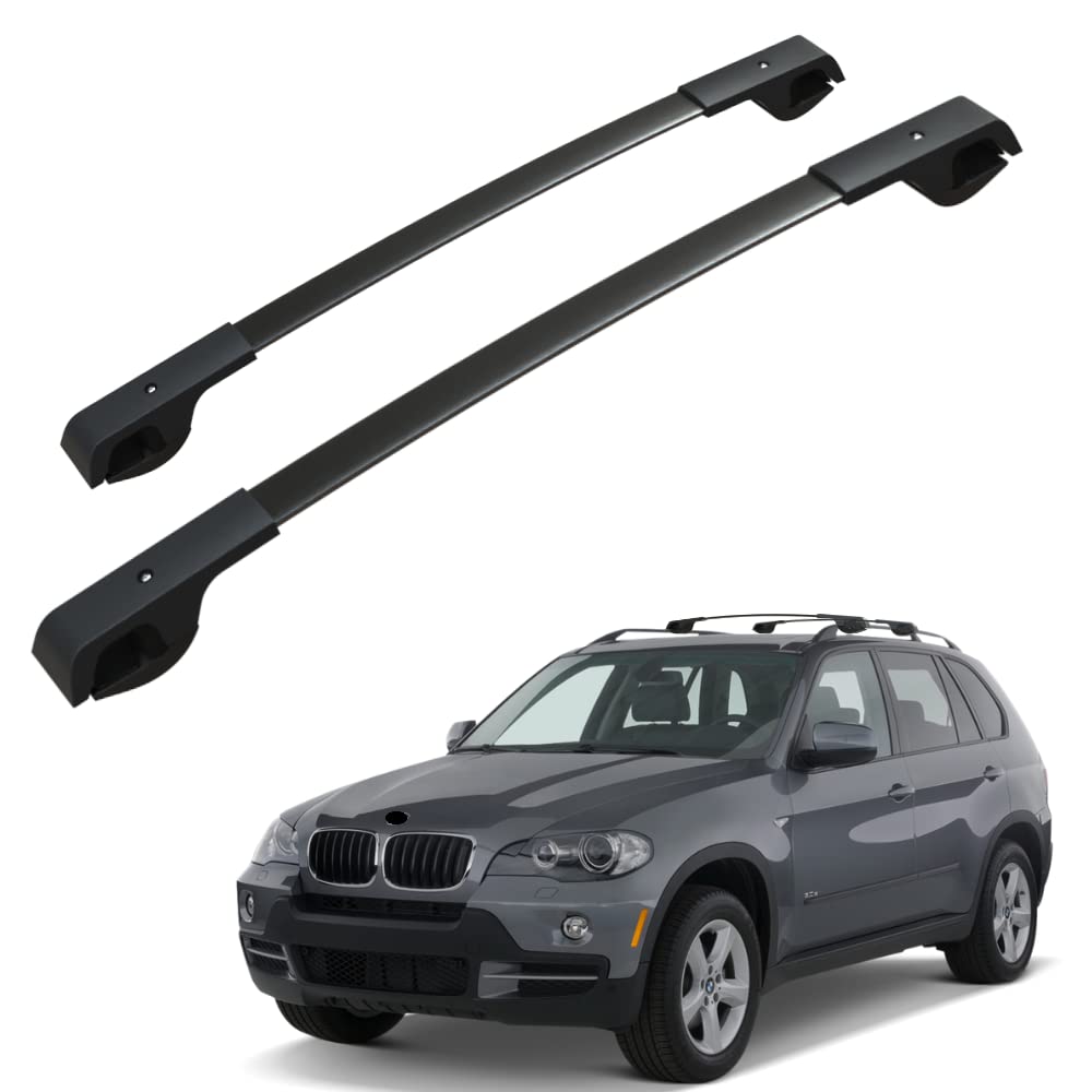 Photo 1 of Roof Bars fit for BMW X5 E70 2005-2010 Aluminum Cross Bar Replacement for Rooftop Cargo Carrier Bag Luggage Kayak Canoe Bike Snowboard Skiboard