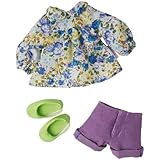 Corolle Miss Corolle Les Cheries Denim Shorts and Shoes Set