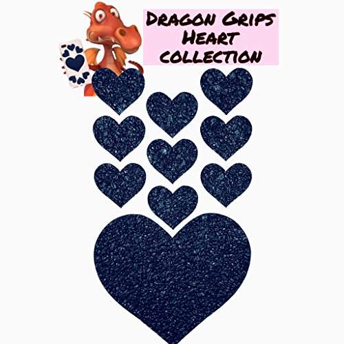 Dragon Grips Black Heart Grip Tape Decal Stickers for Phones, Cases, laptops, tumblers