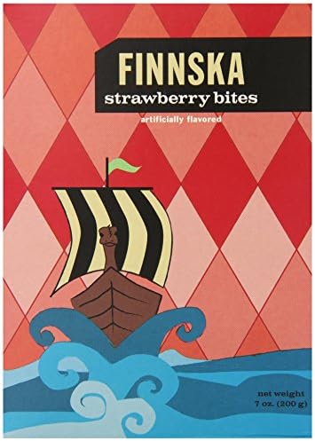 FINNSKA Strawberry Bites, 7-Ounces (Pack of 12)