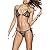ORDERIN Womens Beach Wear Sexy Black Bikini Lace Up Low Waist Swimsuit